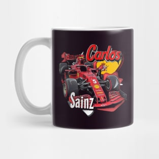 Carlos Sainz, ferrari, formula 1, F1 Mug